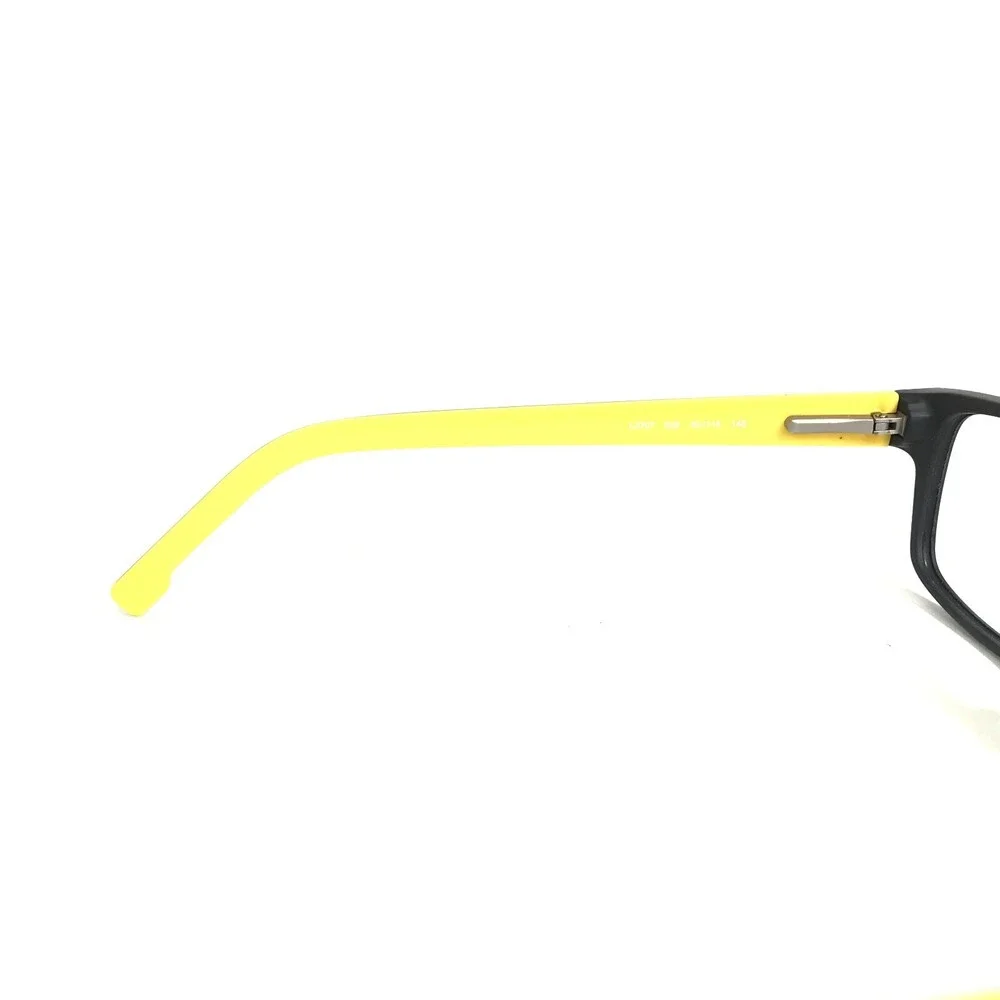 Lacoste Eyeglasses Frames L2707 002 Black Yellow Rectangular Full Rim 53-15-145